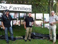from left: Scott Vander Kolk Jr., Mike DeShetler from M & W, Scott Vander Kolk Sr. at the Havanna Night Auction for First Hand Aid in Grand Rapids, Michigan.